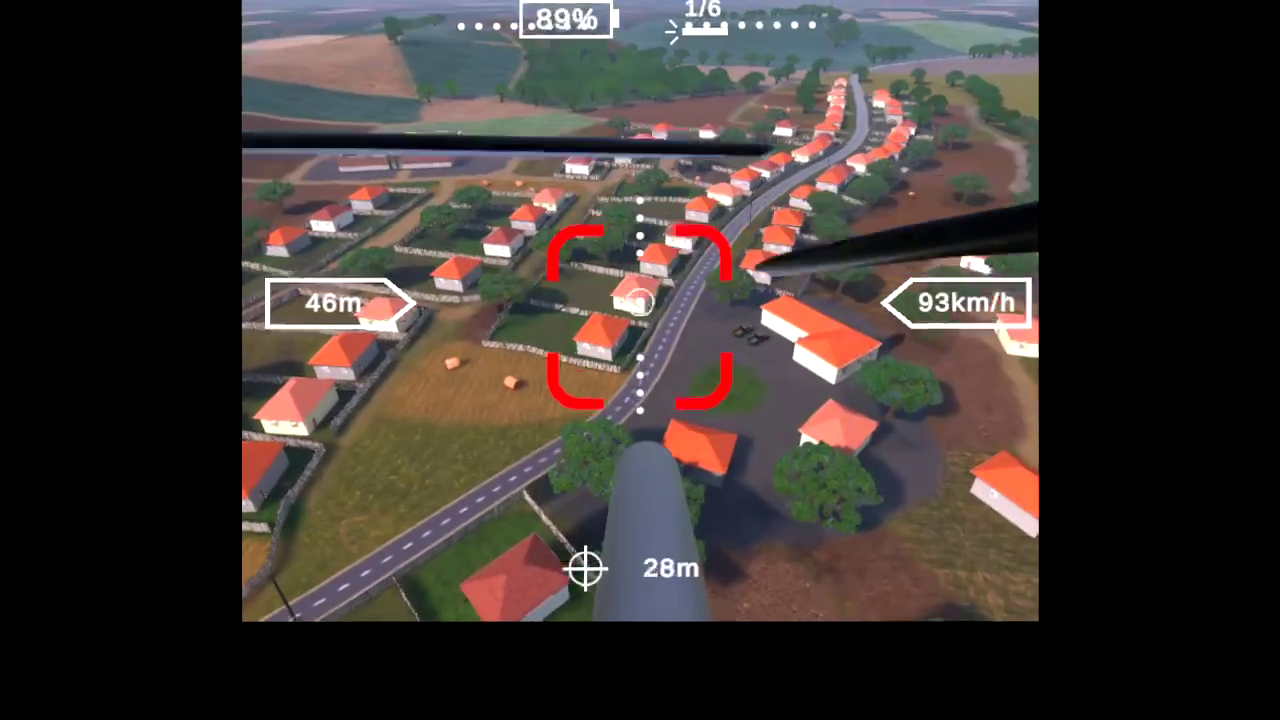 Targeting drone threats over a populated area
